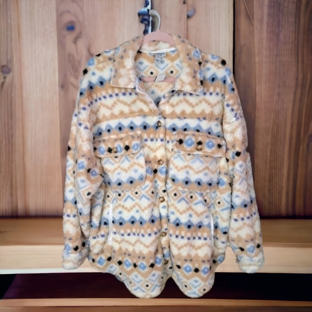 NWT Arizona Jean Co. Sherpa Shacket
